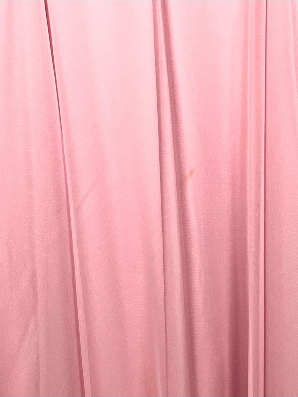Elegant 1970s Pink Long-Sleeve Evening Dress with Sheer Yoke - Picture 4 of 15